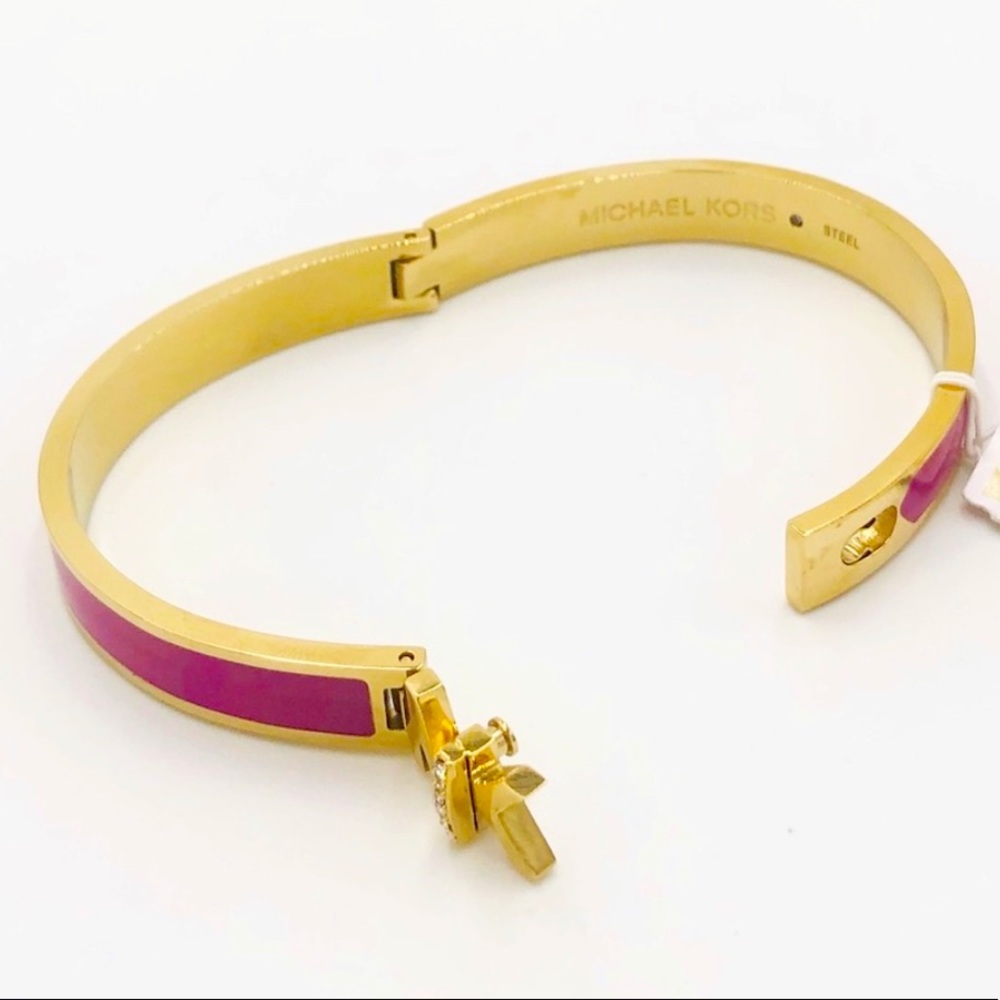 New Michael Kors purple and Gold-Tone Hamilton Bracelet - Picture 10 of 14